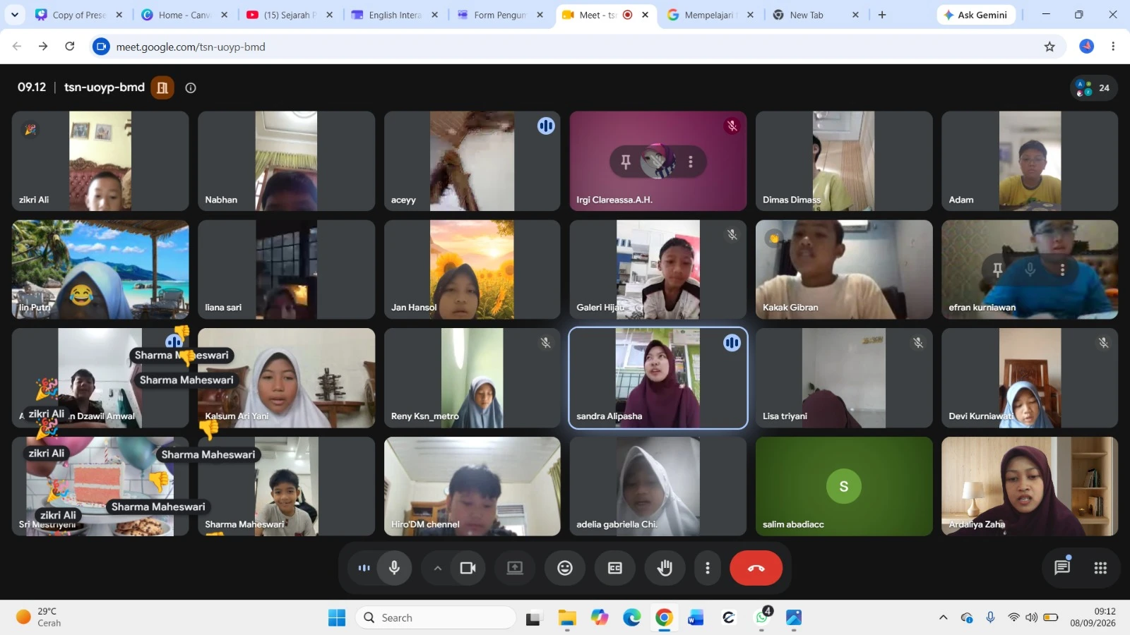Siswa-Siswi SDIT Wahdatul Ummah Tunjukkan Semangat Pembelajaran Daring Hari ke-2 