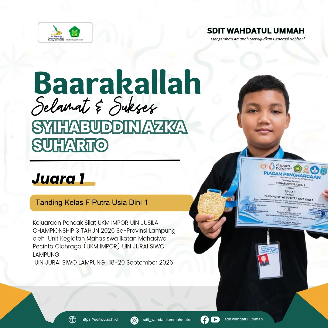 Juara 1 Tanding Kelas F Putra Usia Dini 1