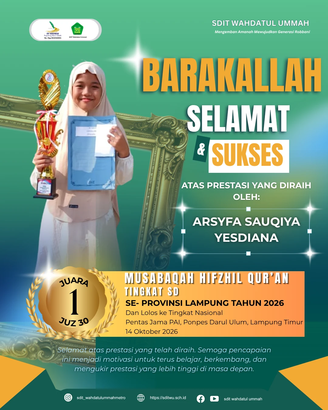 Juara 1 MHQ Juz 30