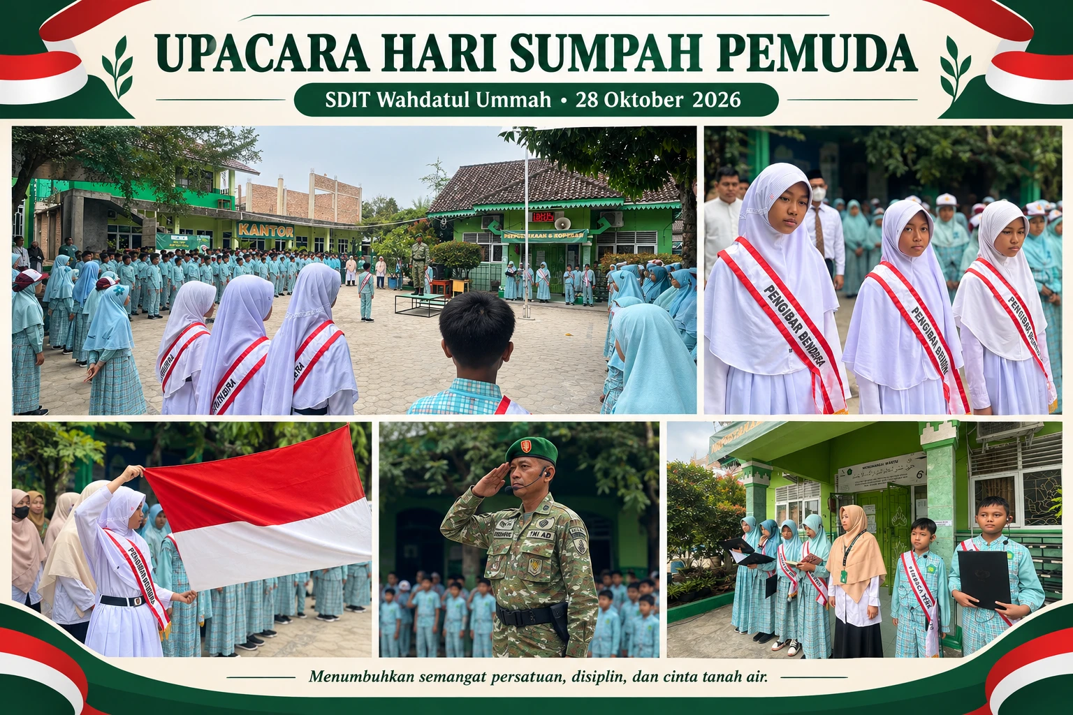 SDIT Wahdatul Ummah Peringati Hari Sumpah Pemuda 28 Oktober 2026, Tanamkan Semangat Persatuan Sejak Dini. 